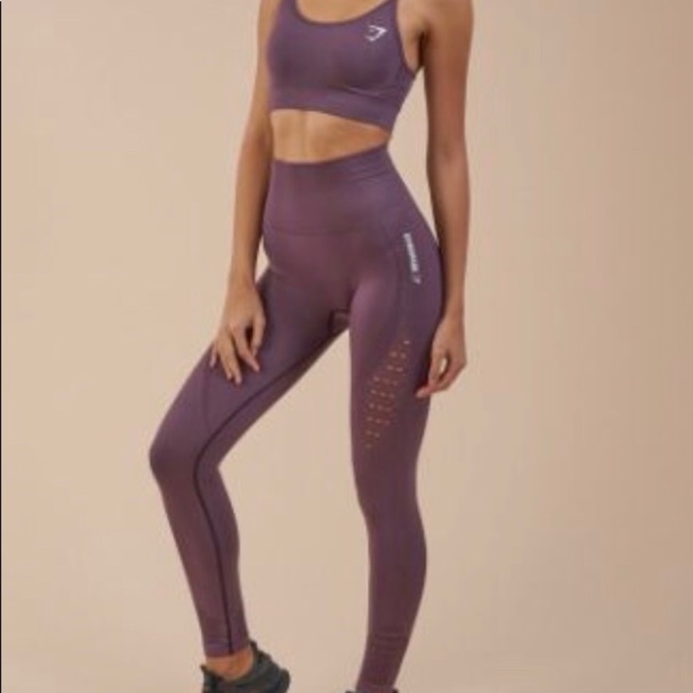 GYMSHARK SEAMLESS ENERGY Purple Wash XS Legging